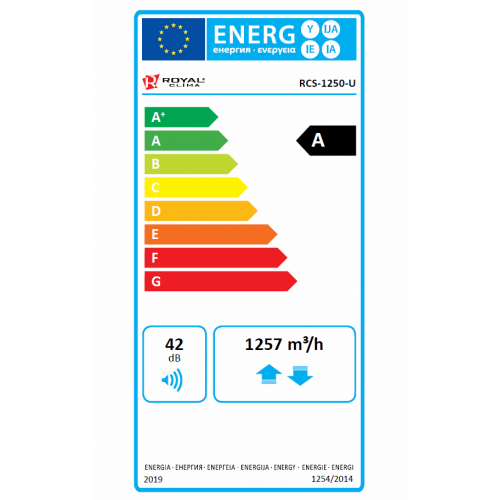 Приточно-вытяжная установка ROYAL CLIMA SOFFIO UNO RCS-1250-U — изображение 2